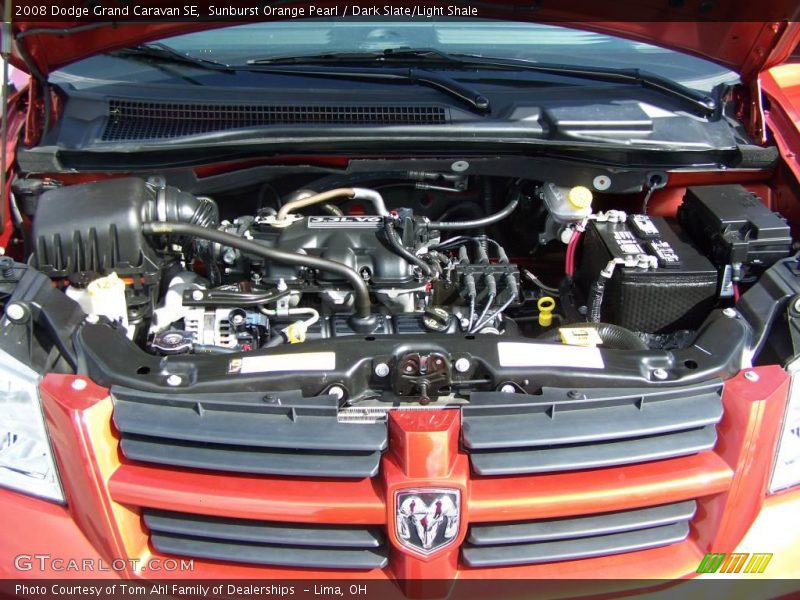 Sunburst Orange Pearl / Dark Slate/Light Shale 2008 Dodge Grand Caravan SE