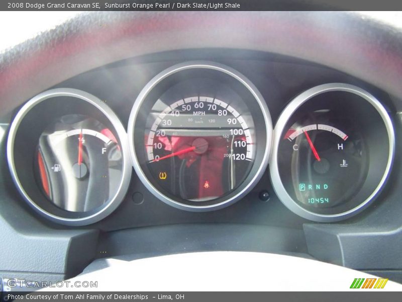 Sunburst Orange Pearl / Dark Slate/Light Shale 2008 Dodge Grand Caravan SE