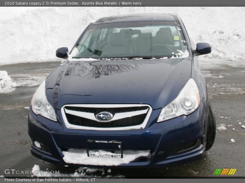 Azurite Blue Metallic / Warm Ivory 2010 Subaru Legacy 2.5i Premium Sedan