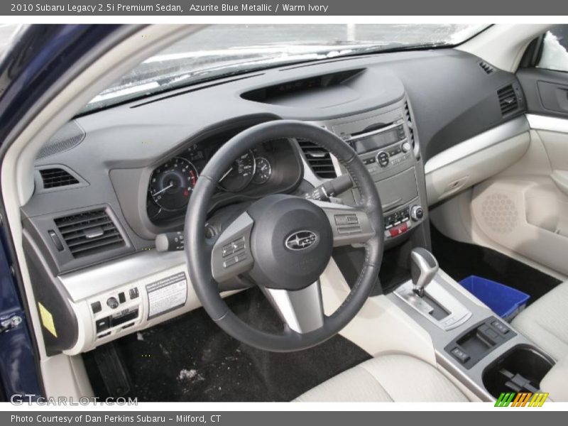 Azurite Blue Metallic / Warm Ivory 2010 Subaru Legacy 2.5i Premium Sedan