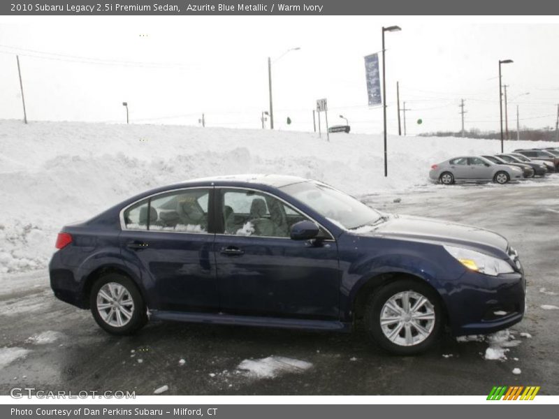 Azurite Blue Metallic / Warm Ivory 2010 Subaru Legacy 2.5i Premium Sedan