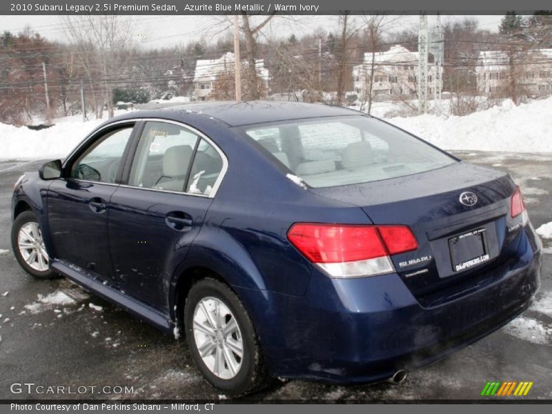 Azurite Blue Metallic / Warm Ivory 2010 Subaru Legacy 2.5i Premium Sedan