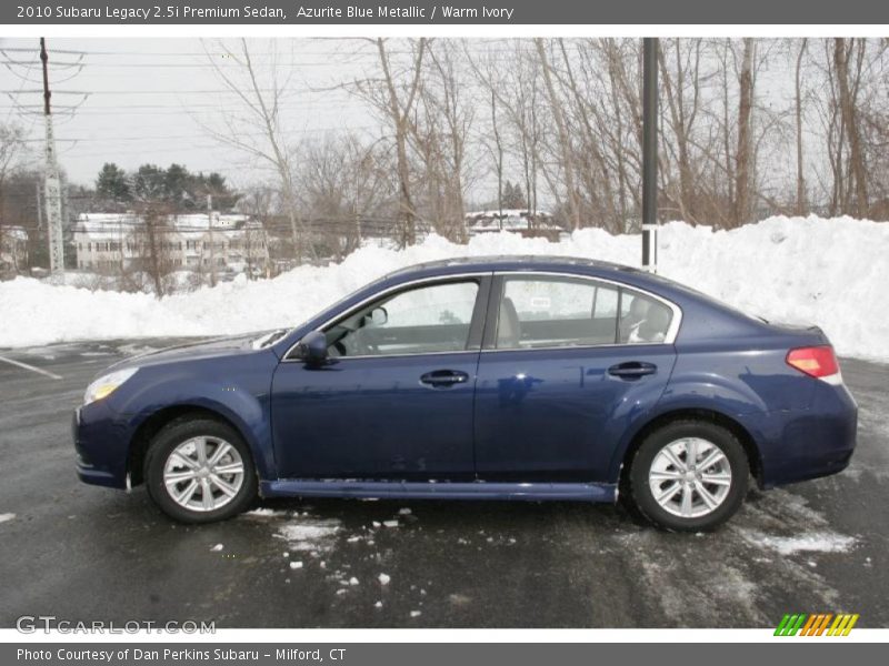 Azurite Blue Metallic / Warm Ivory 2010 Subaru Legacy 2.5i Premium Sedan