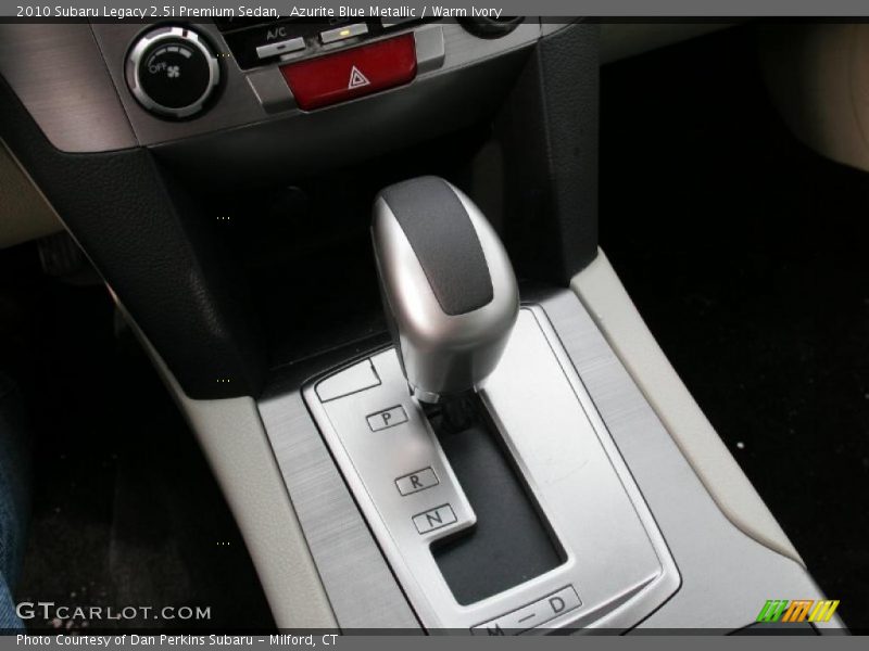 Azurite Blue Metallic / Warm Ivory 2010 Subaru Legacy 2.5i Premium Sedan