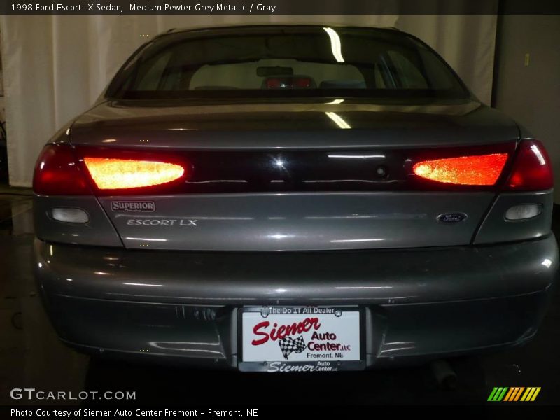 Medium Pewter Grey Metallic / Gray 1998 Ford Escort LX Sedan