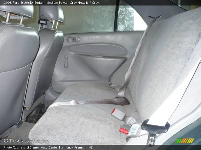 Medium Pewter Grey Metallic / Gray 1998 Ford Escort LX Sedan