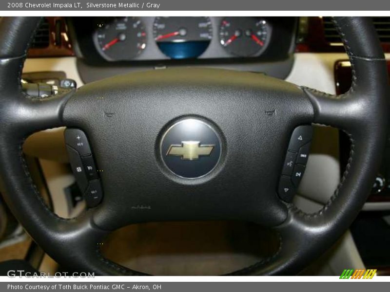 Silverstone Metallic / Gray 2008 Chevrolet Impala LT