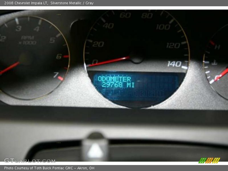 Silverstone Metallic / Gray 2008 Chevrolet Impala LT