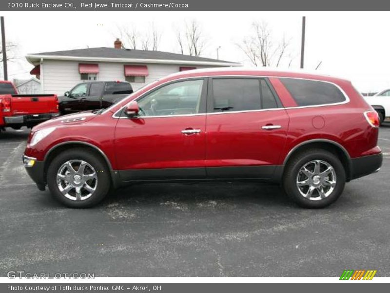Red Jewel Tintcoat / Cashmere/Cocoa 2010 Buick Enclave CXL