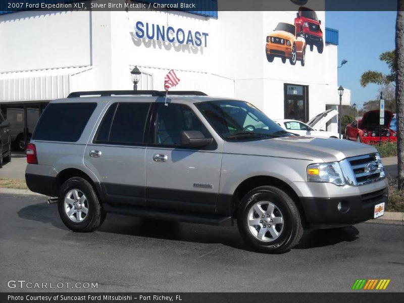 Silver Birch Metallic / Charcoal Black 2007 Ford Expedition XLT