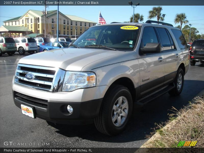 Silver Birch Metallic / Charcoal Black 2007 Ford Expedition XLT