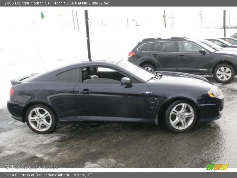 Moonlit Blue Metallic / Black/Red 2006 Hyundai Tiburon GT