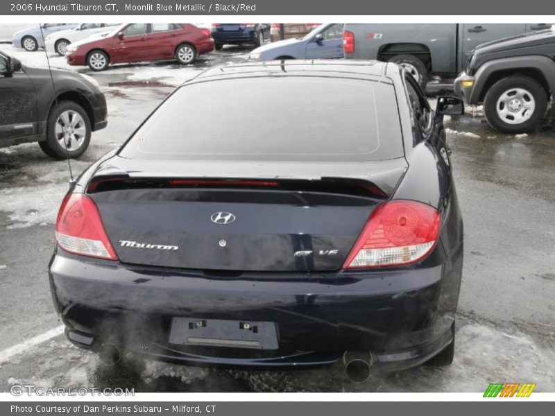 Moonlit Blue Metallic / Black/Red 2006 Hyundai Tiburon GT