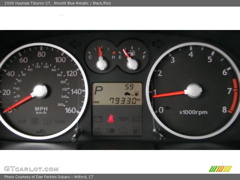  2006 Tiburon GT GT Gauges