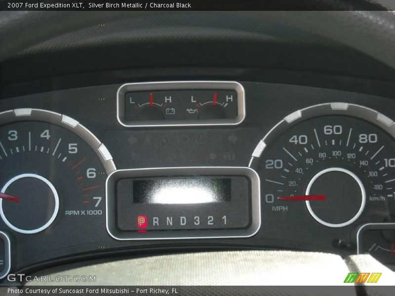 Silver Birch Metallic / Charcoal Black 2007 Ford Expedition XLT
