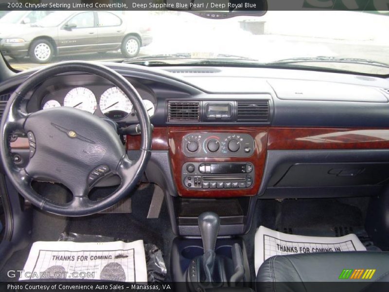 Dashboard of 2002 Sebring Limited Convertible