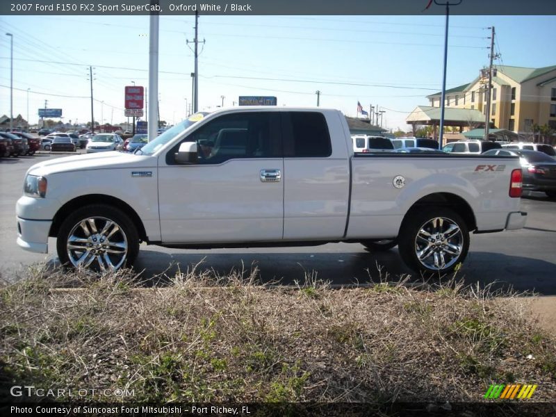 Oxford White / Black 2007 Ford F150 FX2 Sport SuperCab