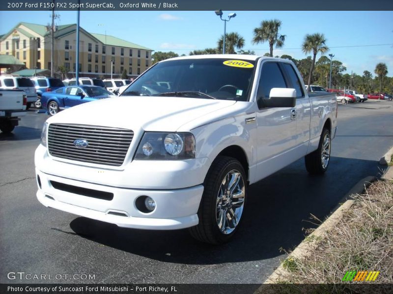 Oxford White / Black 2007 Ford F150 FX2 Sport SuperCab