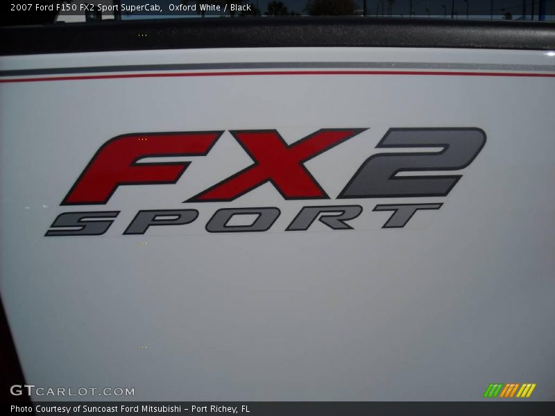 Oxford White / Black 2007 Ford F150 FX2 Sport SuperCab