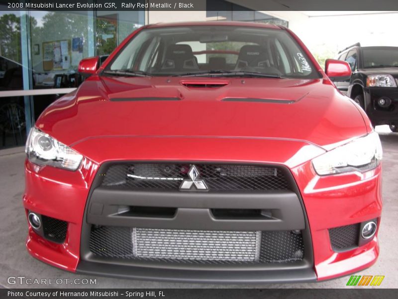 Rally Red Metallic / Black 2008 Mitsubishi Lancer Evolution GSR
