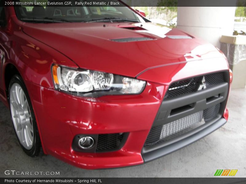 Rally Red Metallic / Black 2008 Mitsubishi Lancer Evolution GSR