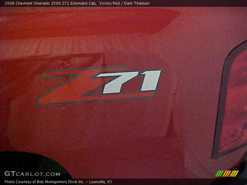 Victory Red / Dark Titanium 2008 Chevrolet Silverado 1500 Z71 Extended Cab