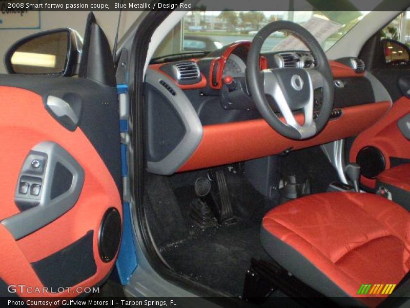 Blue Metallic / Design Red 2008 Smart fortwo passion coupe