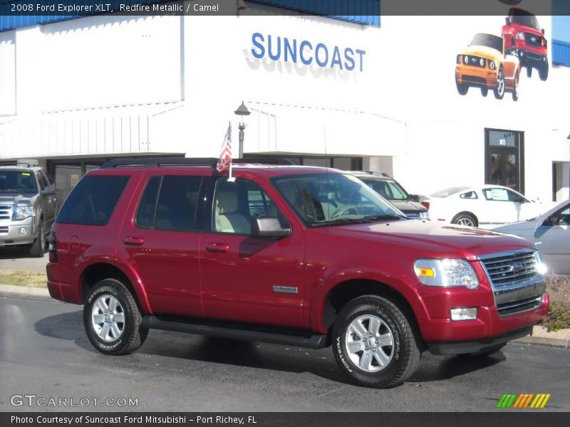 Redfire Metallic / Camel 2008 Ford Explorer XLT