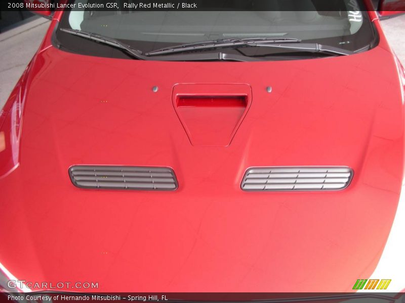 Rally Red Metallic / Black 2008 Mitsubishi Lancer Evolution GSR