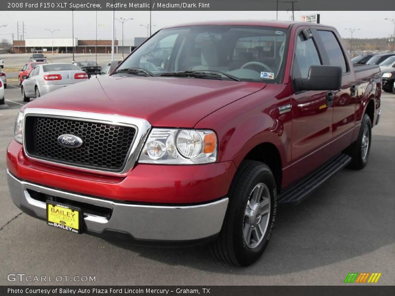 Redfire Metallic / Medium/Dark Flint 2008 Ford F150 XLT SuperCrew