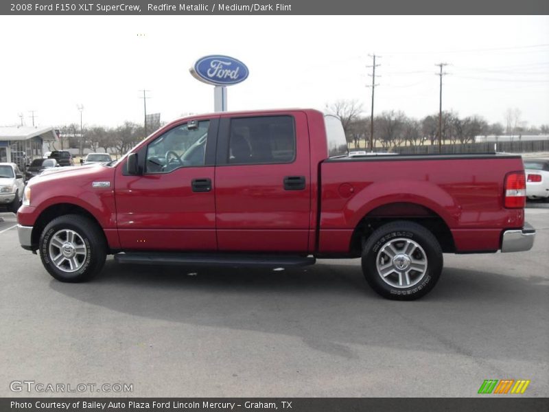 Redfire Metallic / Medium/Dark Flint 2008 Ford F150 XLT SuperCrew