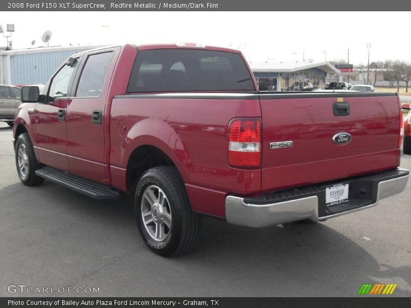 Redfire Metallic / Medium/Dark Flint 2008 Ford F150 XLT SuperCrew