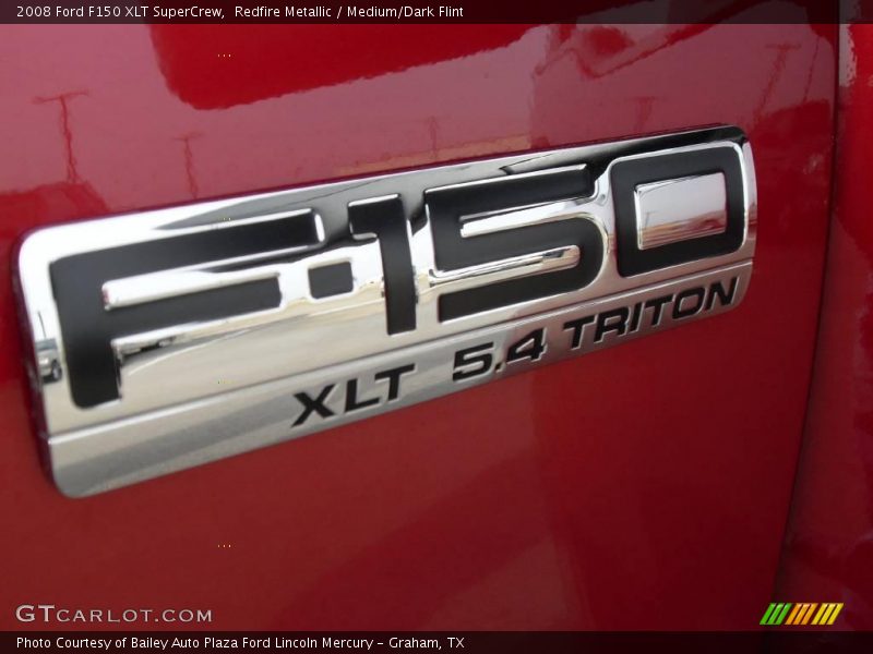 Redfire Metallic / Medium/Dark Flint 2008 Ford F150 XLT SuperCrew