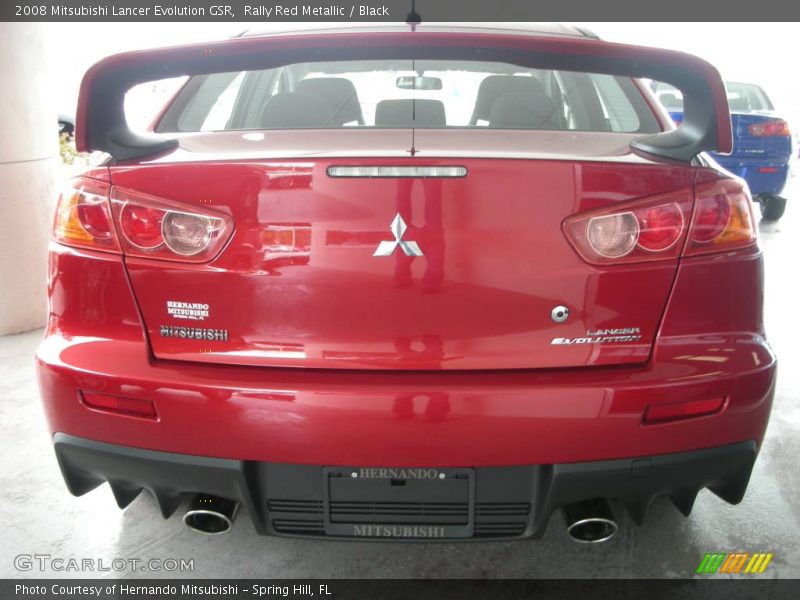 Rally Red Metallic / Black 2008 Mitsubishi Lancer Evolution GSR