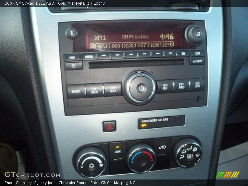 Gold Mist Metallic / Ebony 2007 GMC Acadia SLE AWD