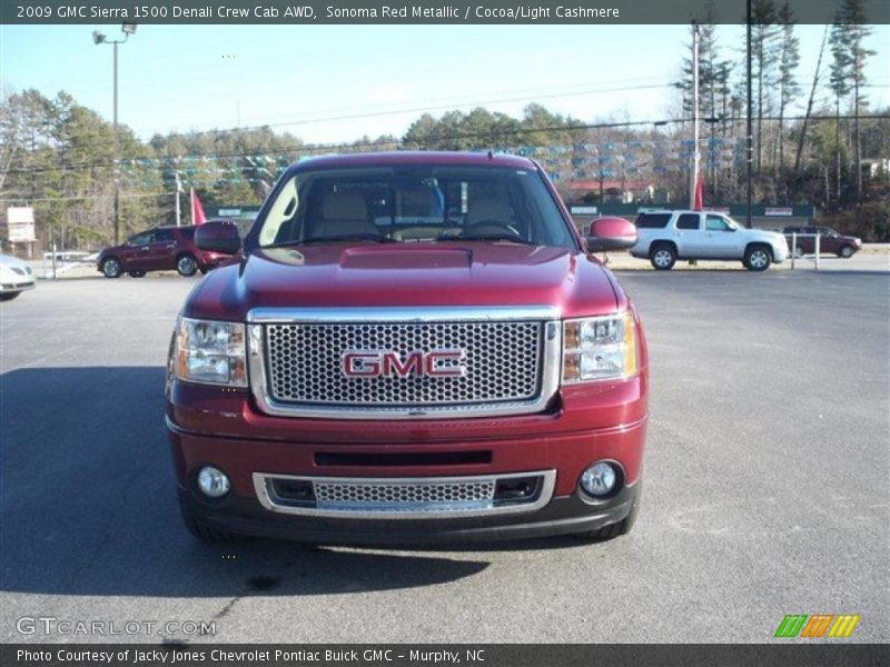 Sonoma Red Metallic / Cocoa/Light Cashmere 2009 GMC Sierra 1500 Denali Crew Cab AWD