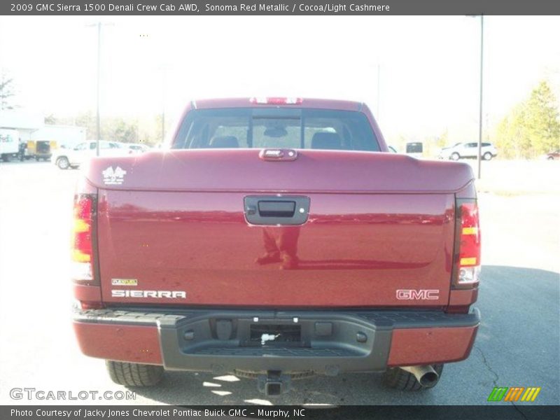 Sonoma Red Metallic / Cocoa/Light Cashmere 2009 GMC Sierra 1500 Denali Crew Cab AWD