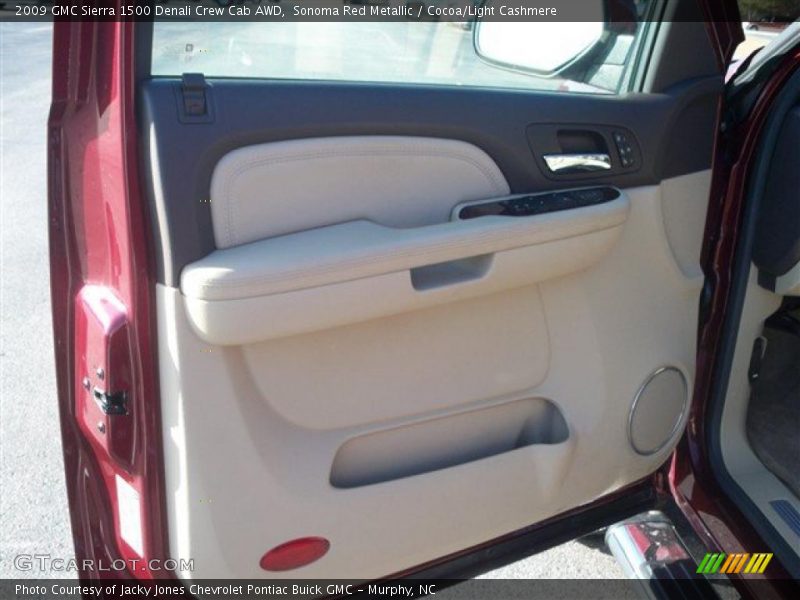 Sonoma Red Metallic / Cocoa/Light Cashmere 2009 GMC Sierra 1500 Denali Crew Cab AWD