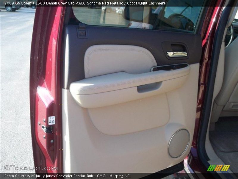 Sonoma Red Metallic / Cocoa/Light Cashmere 2009 GMC Sierra 1500 Denali Crew Cab AWD