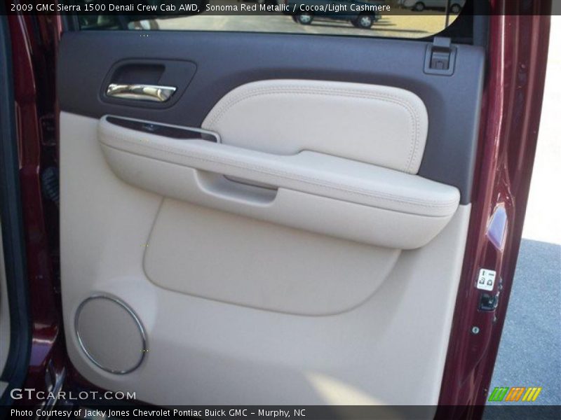 Sonoma Red Metallic / Cocoa/Light Cashmere 2009 GMC Sierra 1500 Denali Crew Cab AWD