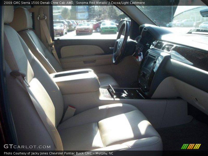 Sonoma Red Metallic / Cocoa/Light Cashmere 2009 GMC Sierra 1500 Denali Crew Cab AWD