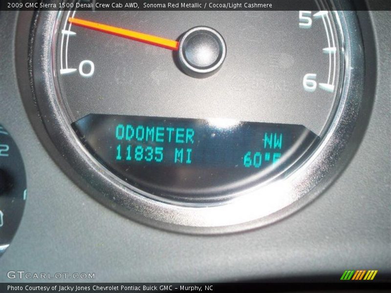 Sonoma Red Metallic / Cocoa/Light Cashmere 2009 GMC Sierra 1500 Denali Crew Cab AWD