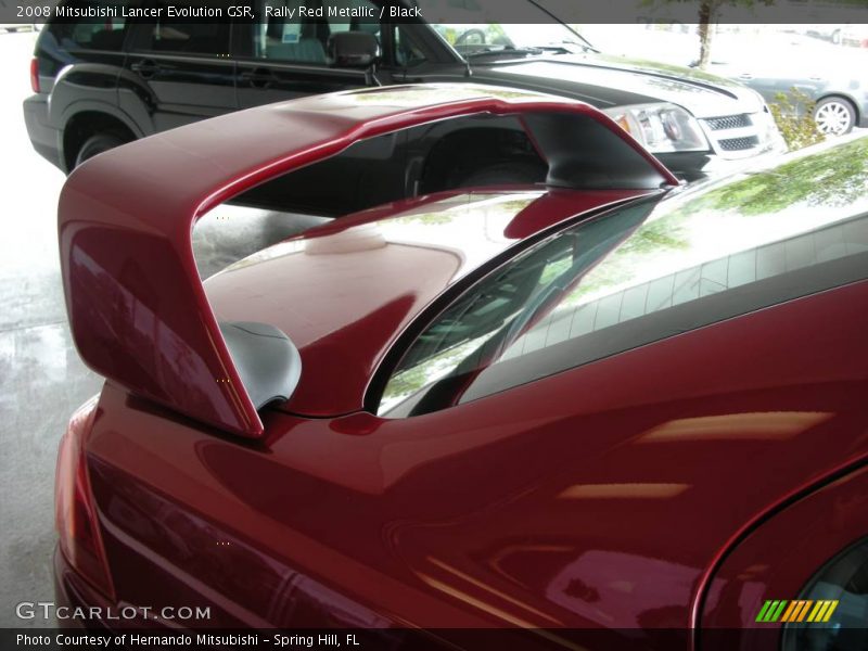 Rally Red Metallic / Black 2008 Mitsubishi Lancer Evolution GSR