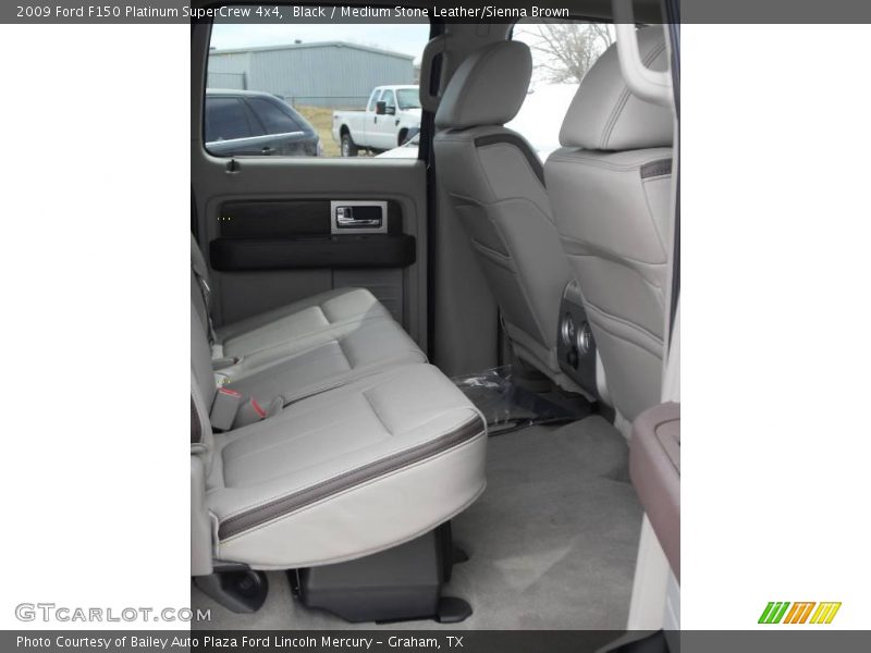Black / Medium Stone Leather/Sienna Brown 2009 Ford F150 Platinum SuperCrew 4x4