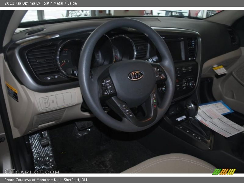 Satin Metal / Beige 2011 Kia Optima LX