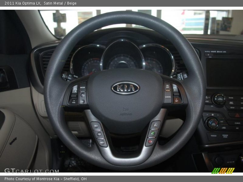 Satin Metal / Beige 2011 Kia Optima LX