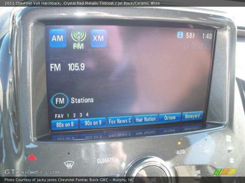 Crystal Red Metallic Tintcoat / Jet Black/Ceramic White 2011 Chevrolet Volt Hatchback