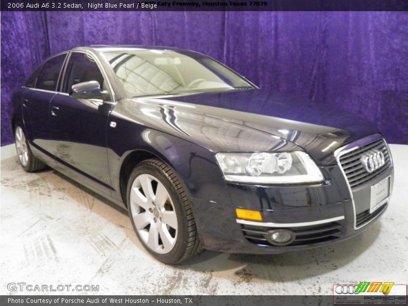 Night Blue Pearl / Beige 2006 Audi A6 3.2 Sedan