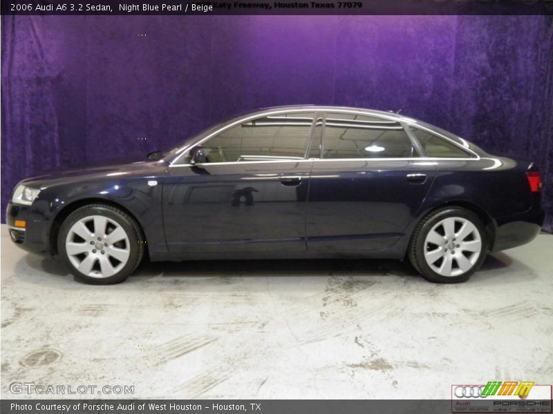 Night Blue Pearl / Beige 2006 Audi A6 3.2 Sedan