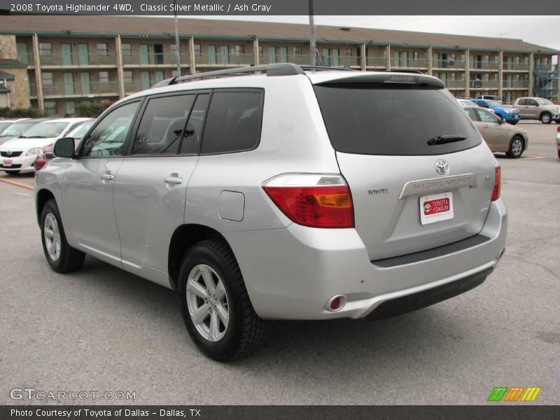 Classic Silver Metallic / Ash Gray 2008 Toyota Highlander 4WD
